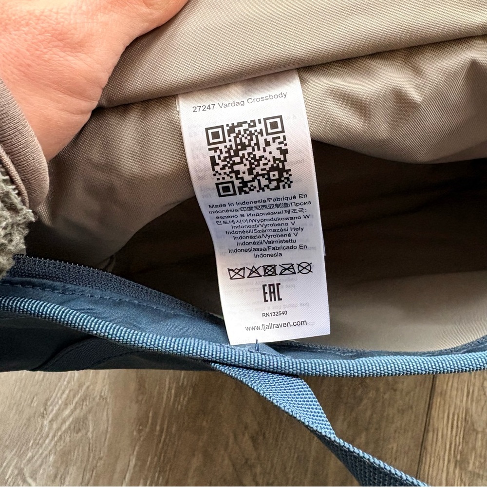 Fjallraven Vardag Crossbody Bag - Storm / Blue - Picture 6 of 10